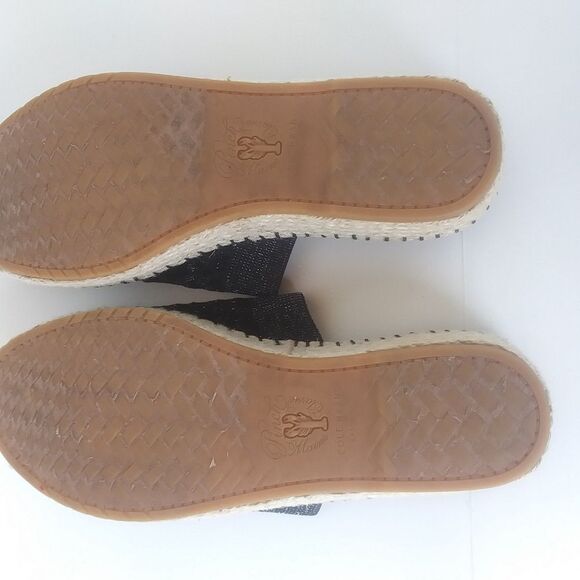 Cole Haan Espadrille Slide Sandals, Black, Women's Size 7.5 - Picture 8 of 12